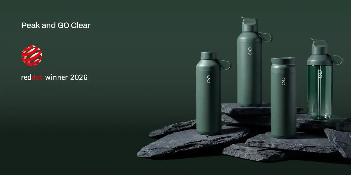 Ocean Bottle Peak Range and GO Clear wins Red Dot Design Award 2026