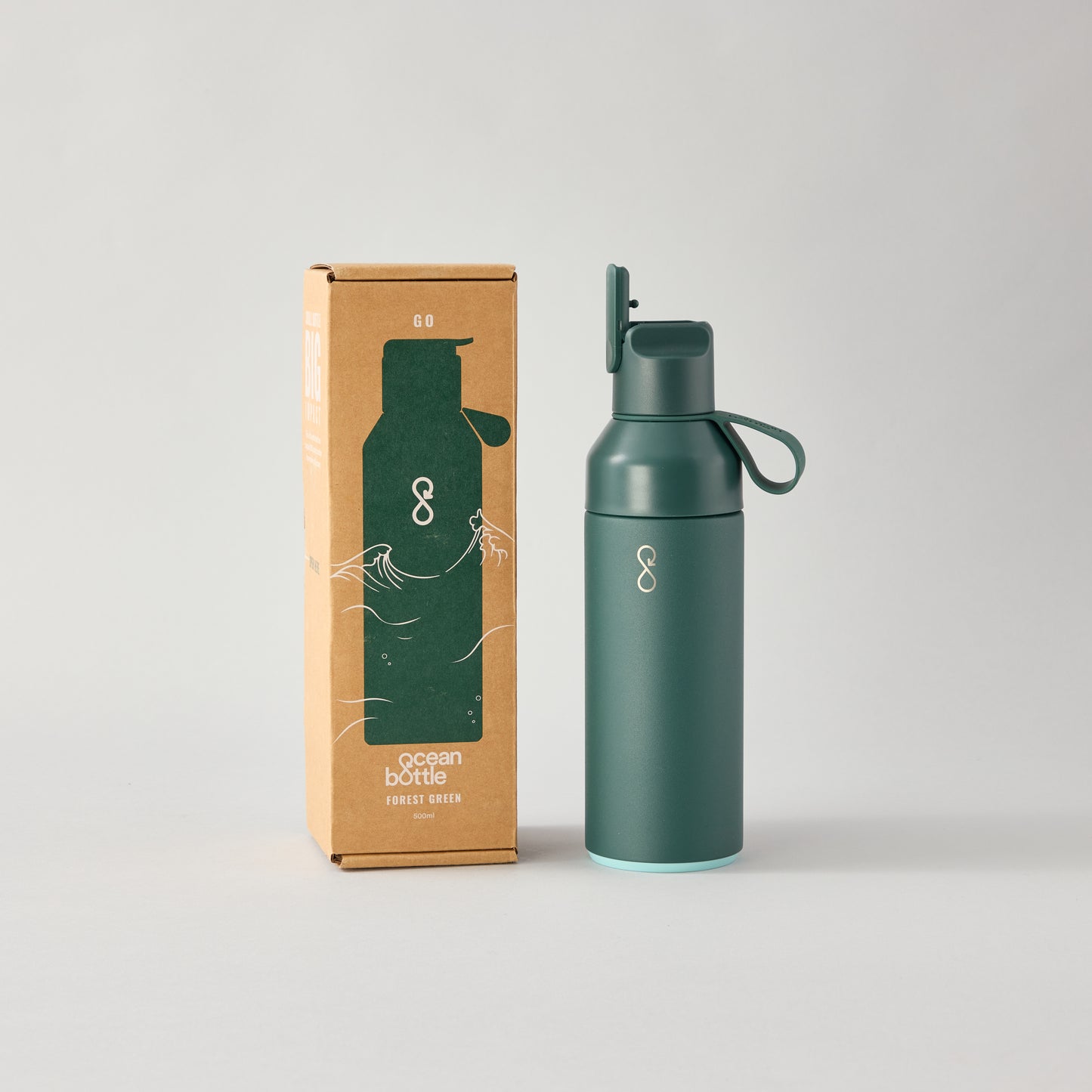 Ocean Bottle GO - Forest Green 17oz (0.5L)