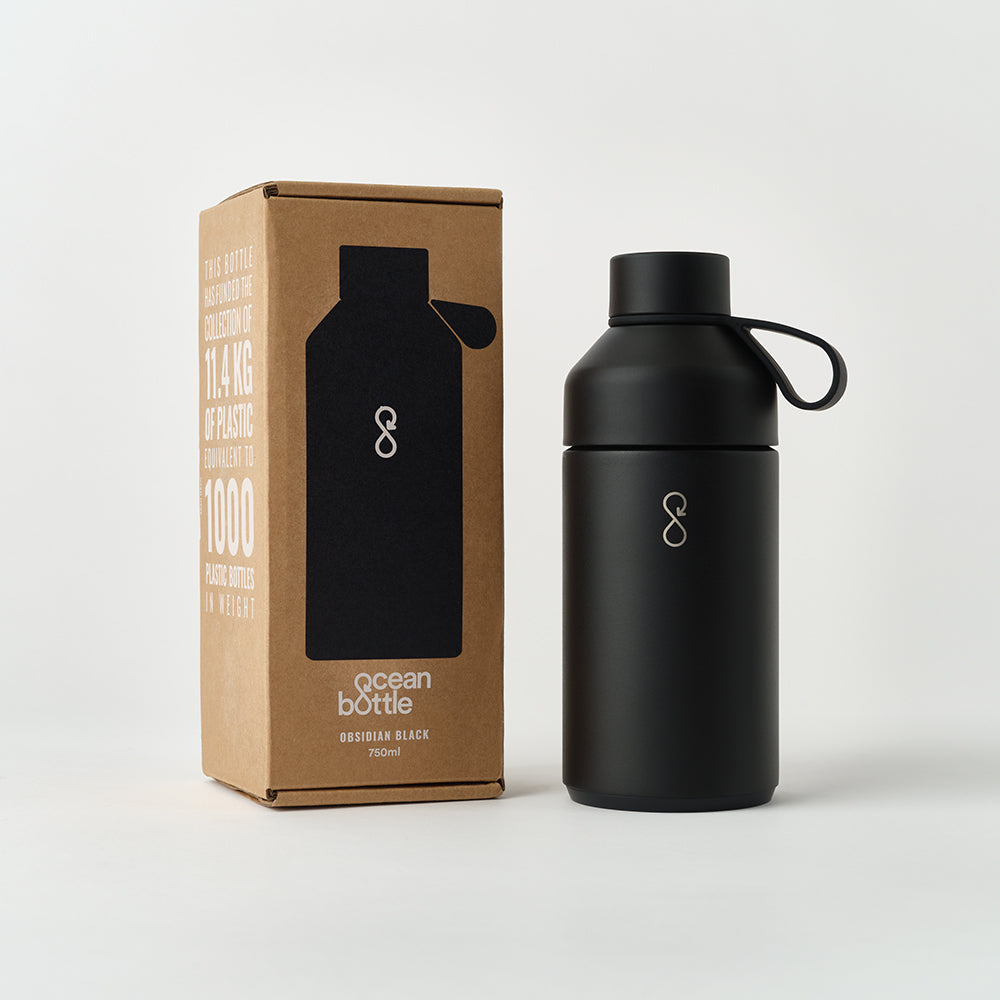 Ocean Bottle Original - Obsidian Black (750ml)