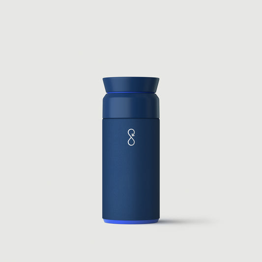 Ocean Bottle - Recycled Stainless Steel Drinks Reusable Water Bottle - Eco-Friendly & Reusable - Sky Blue - 34 oz