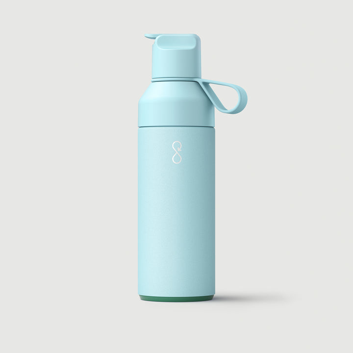 Flip Lid Metal Water Bottle With Straw » Ocean Bottle