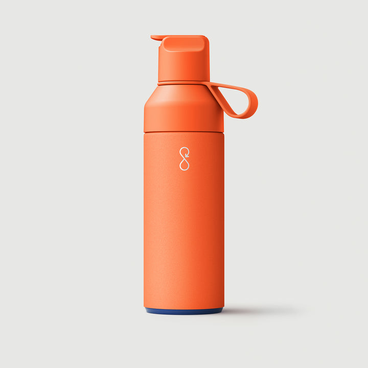 Flip Lid Metal Water Bottle With Straw » Ocean Bottle